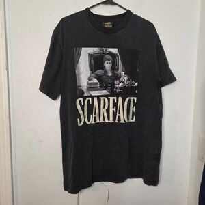 Scarface x Shoe Palace Tony‎ Montana Graphic T-Shirt Black Mens Large Movie Tee